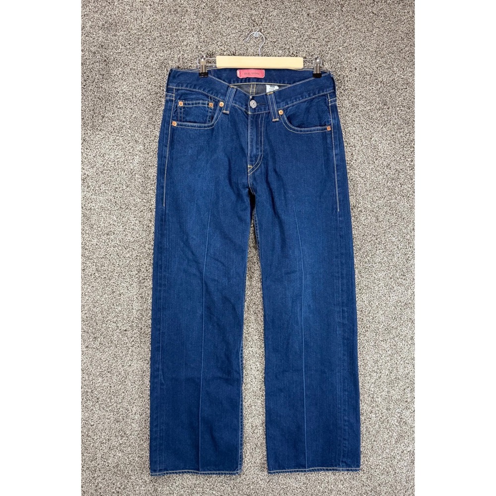 Vintage‎ Levis Real Loose Type 1 Jeans Mens 33/32 Blue Wide Leg Baggy Skater Y2K